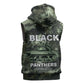 761st Tank Battalion Black Panthers Sleeveless Zip Hoodie WWII Military Camouflage - African Pride