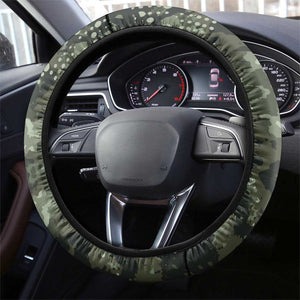 761st Tank Battalion Black Panthers Steering Wheel Cover WWII Military Camouflage - African Pride