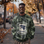 761st Tank Battalion Black Panthers Sweatshirt WWII Military Camouflage - African Pride