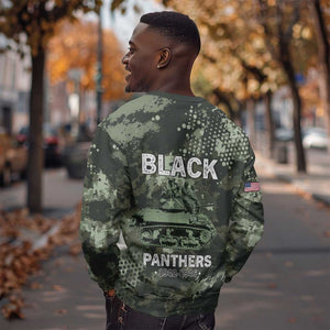 761st Tank Battalion Black Panthers Sweatshirt WWII Military Camouflage - African Pride