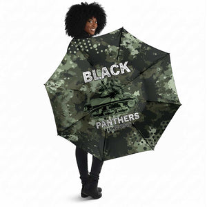 761st Tank Battalion Black Panthers Umbrella WWII Military Camouflage - African Pride