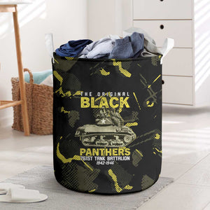 The Original Black Panthers 761st Tank Battalion Laundry Basket African American Heroes - African Pride