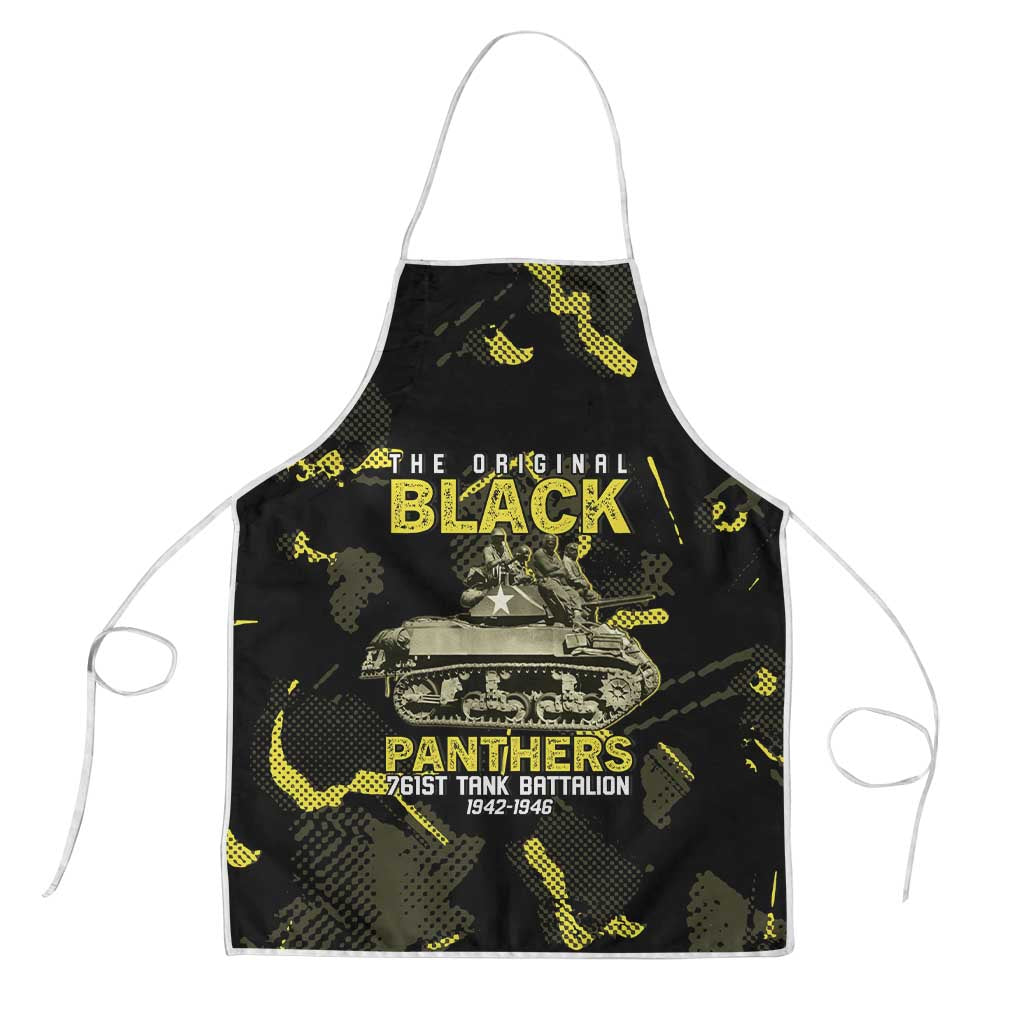 The Original Black Panthers 761st Tank Battalion Apron African American Heroes - African Pride