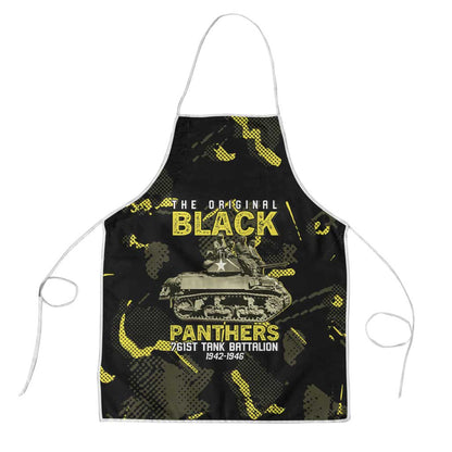 The Original Black Panthers 761st Tank Battalion Apron African American Heroes - African Pride