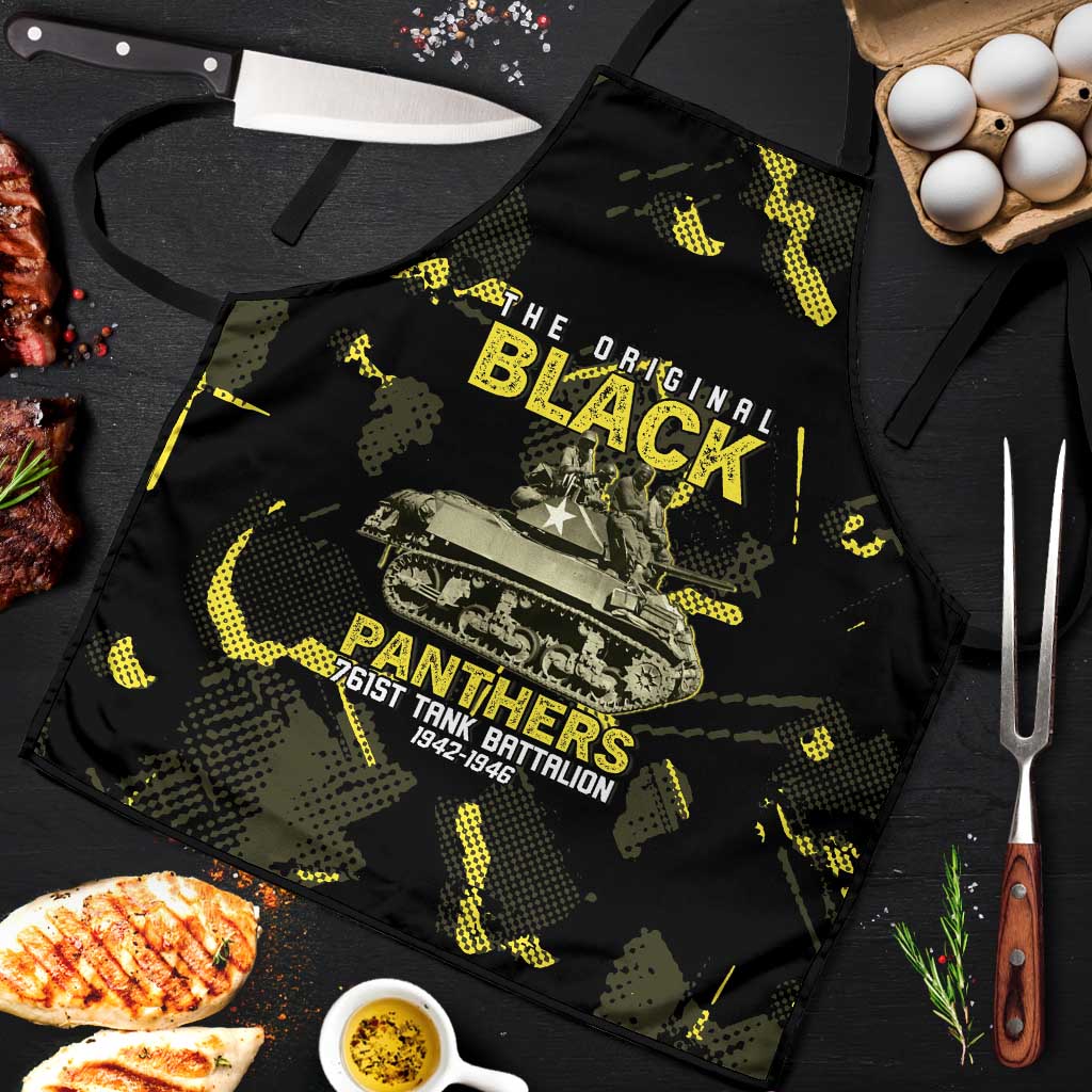 The Original Black Panthers 761st Tank Battalion Apron African American Heroes - African Pride