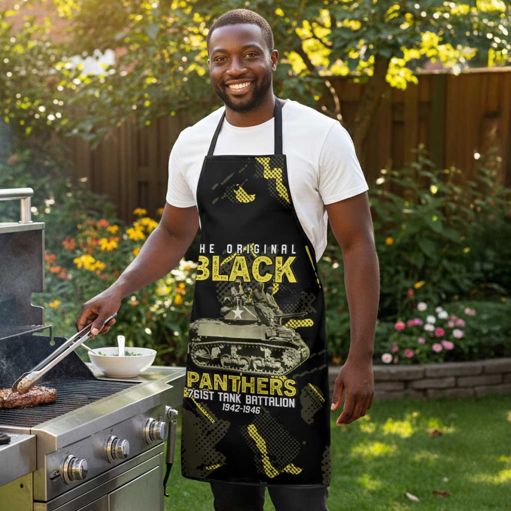 The Original Black Panthers 761st Tank Battalion Apron African American Heroes - African Pride