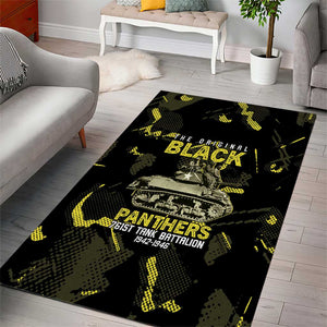 The Original Black Panthers 761st Tank Battalion Area Rug African American Heroes - African Pride