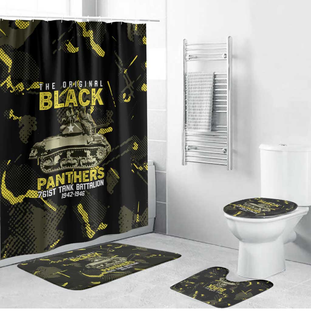 The Original Black Panthers 761st Tank Battalion Bathroom Set African American Heroes - African Pride