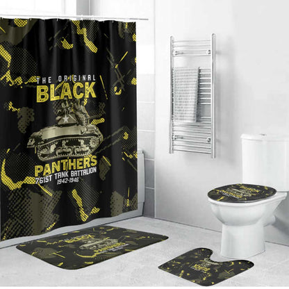 The Original Black Panthers 761st Tank Battalion Bathroom Set African American Heroes - African Pride