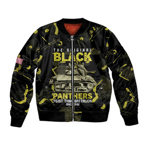 The Original Black Panthers 761st Tank Battalion Bomber Jacket African American Heroes - African Pride