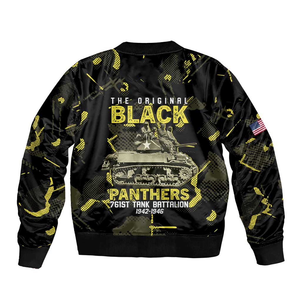 The Original Black Panthers 761st Tank Battalion Bomber Jacket African American Heroes - African Pride