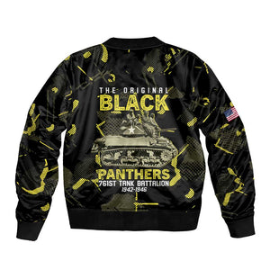 The Original Black Panthers 761st Tank Battalion Bomber Jacket African American Heroes - African Pride