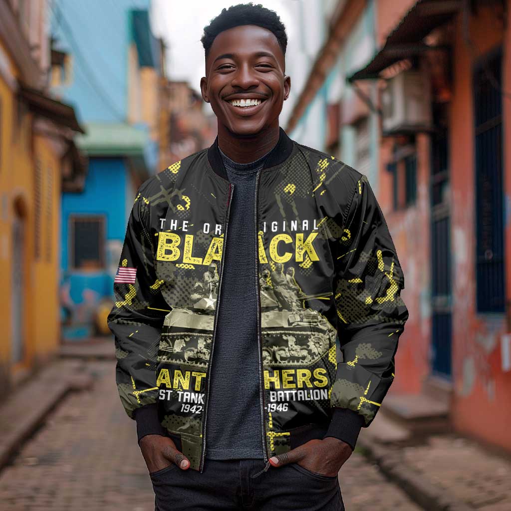 The Original Black Panthers 761st Tank Battalion Bomber Jacket African American Heroes - African Pride