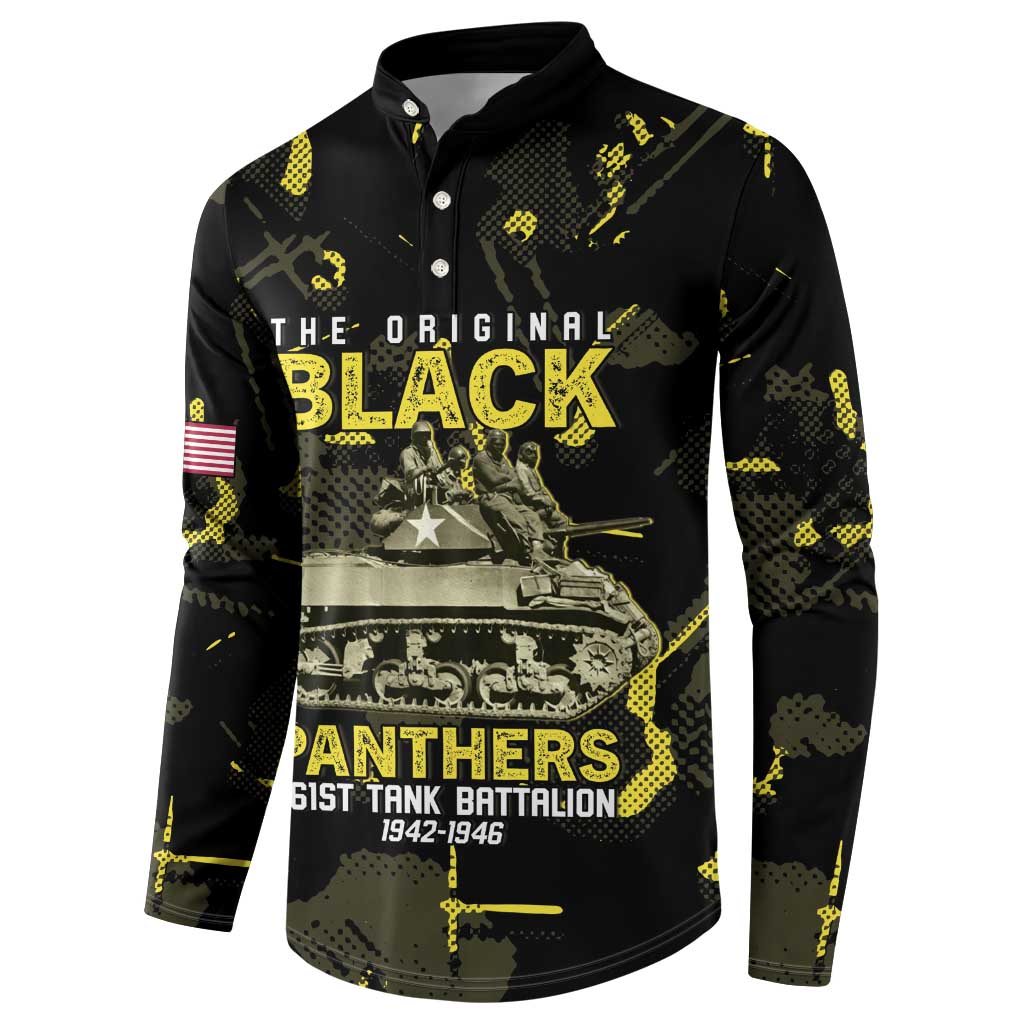 The Original Black Panthers 761st Tank Battalion Button Sweatshirt African American Heroes