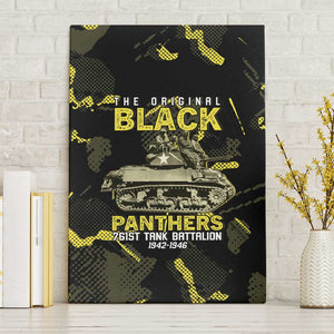 The Original Black Panthers 761st Tank Battalion Canvas Wall Art African American Heroes - African Pride