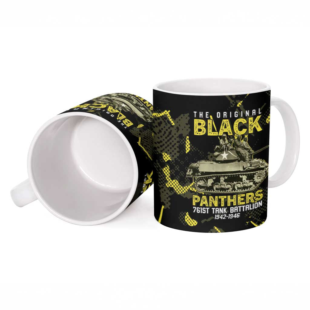 The Original Black Panthers 761st Tank Battalion Ceramic Mug African American Heroes - African Pride