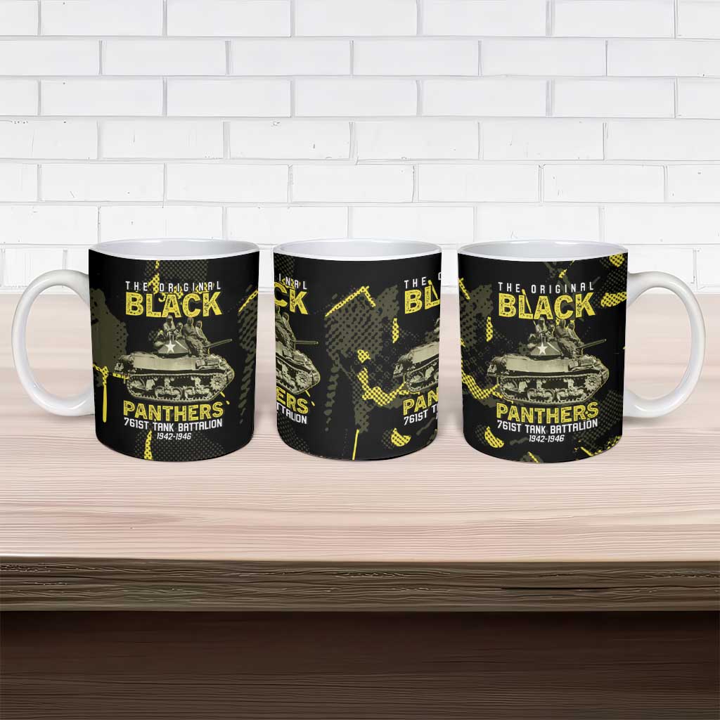 The Original Black Panthers 761st Tank Battalion Ceramic Mug African American Heroes - African Pride