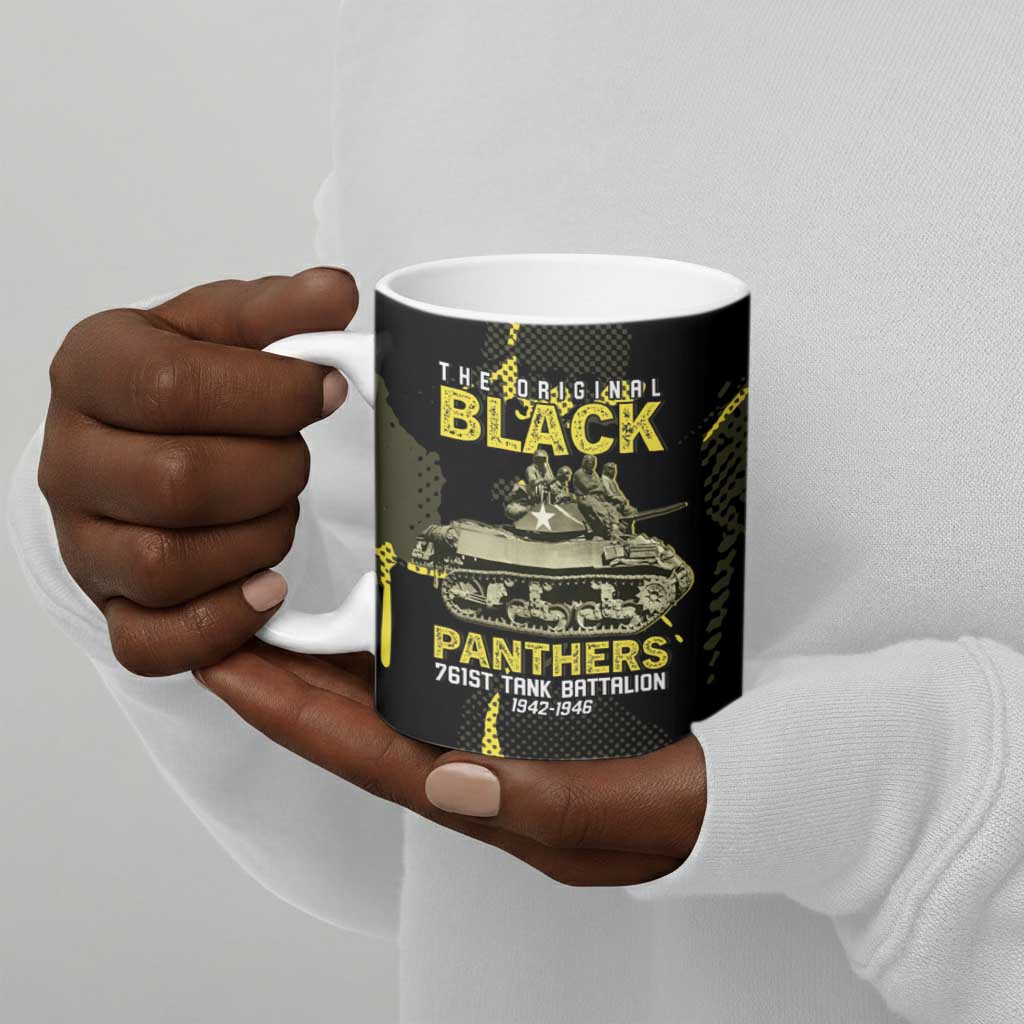 The Original Black Panthers 761st Tank Battalion Ceramic Mug African American Heroes - African Pride