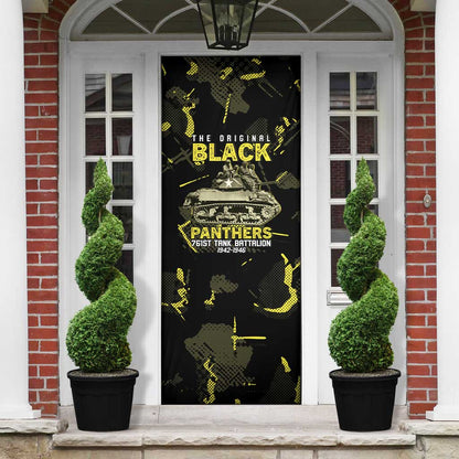The Original Black Panthers 761st Tank Battalion Door Cover African American Heroes - African Pride