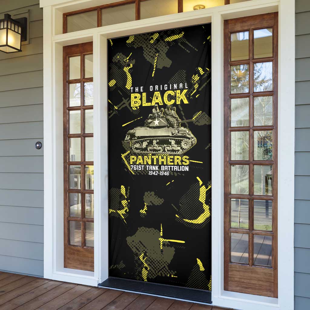 The Original Black Panthers 761st Tank Battalion Door Cover African American Heroes - African Pride