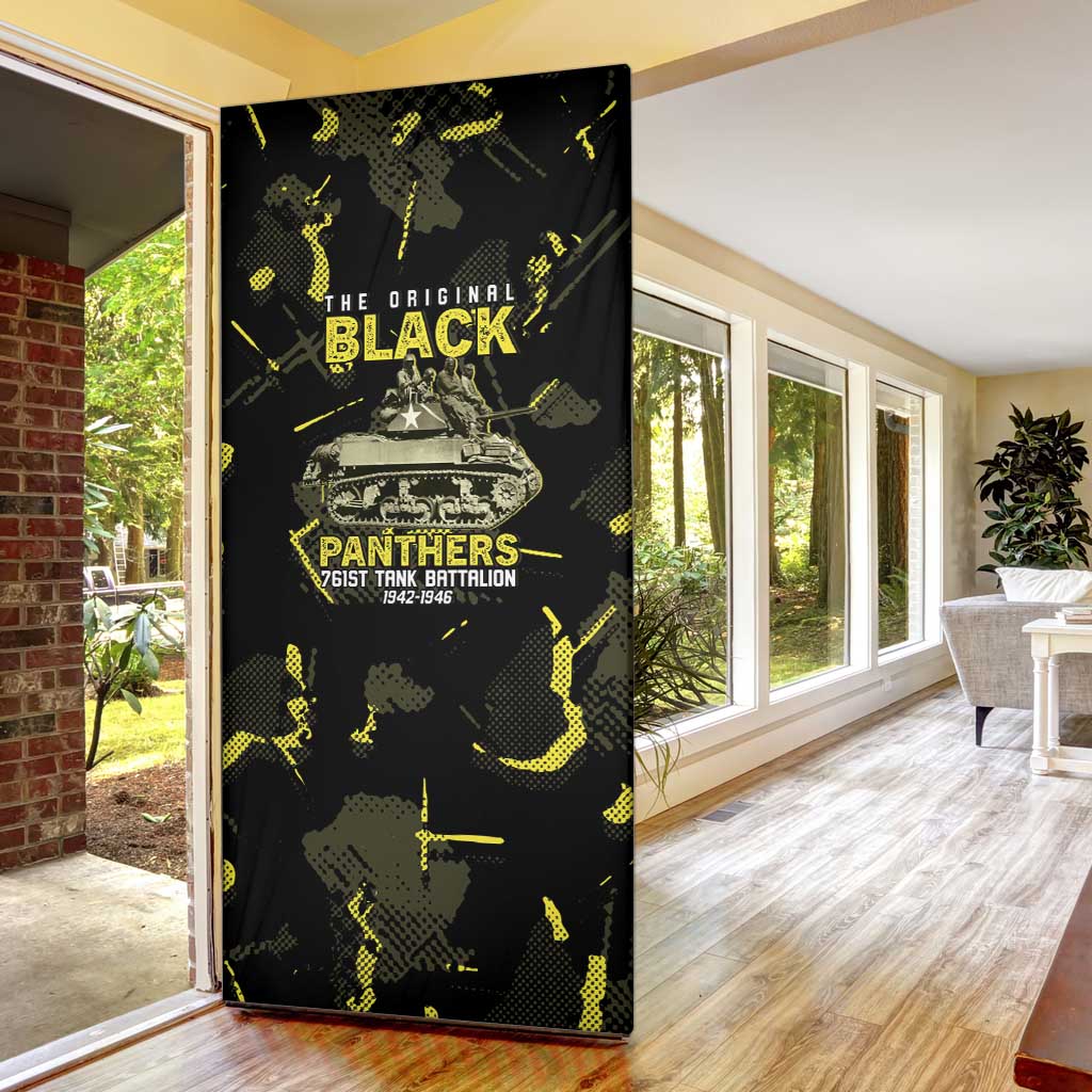 The Original Black Panthers 761st Tank Battalion Door Cover African American Heroes - African Pride