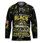 The Original Black Panthers 761st Tank Battalion Hockey Jersey African American Heroes - African Pride