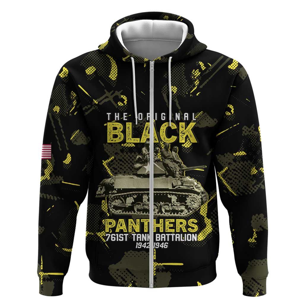 The Original Black Panthers 761st Tank Battalion Hoodie African American Heroes - African Pride