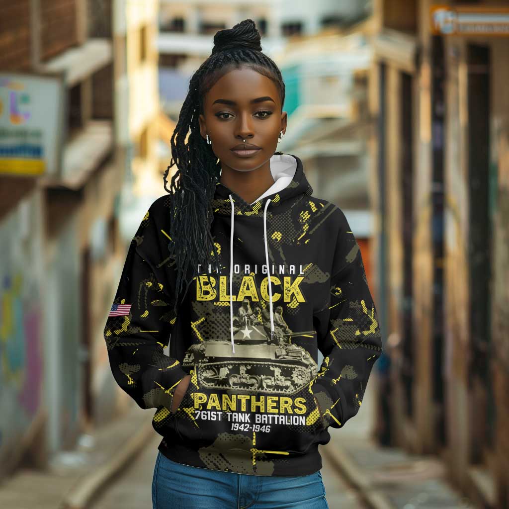 The Original Black Panthers 761st Tank Battalion Hoodie African American Heroes - African Pride