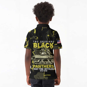 The Original Black Panthers 761st Tank Battalion Kid Polo Shirt African American Heroes - African Pride