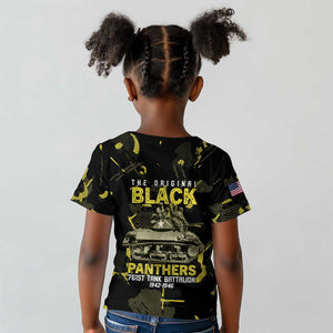 The Original Black Panthers 761st Tank Battalion Kid T shirt African American Heroes - African Pride