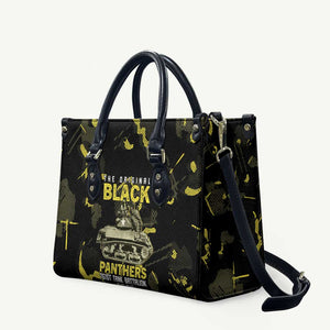 The Original Black Panthers 761st Tank Battalion Leather Bag African American Heroes - African Pride