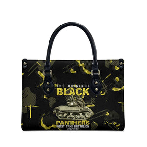 The Original Black Panthers 761st Tank Battalion Leather Bag African American Heroes - African Pride