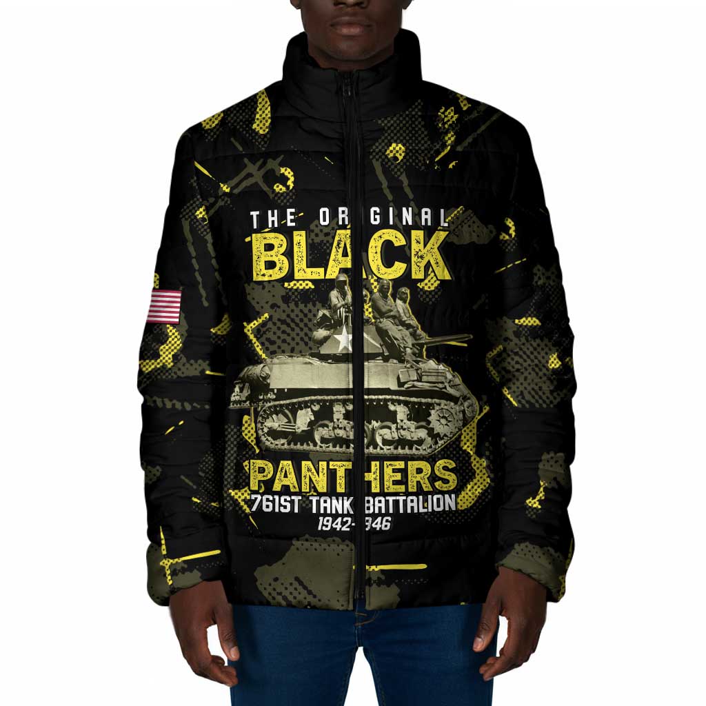 The Original Black Panthers 761st Tank Battalion Padded Jacket African American Heroes - African Pride