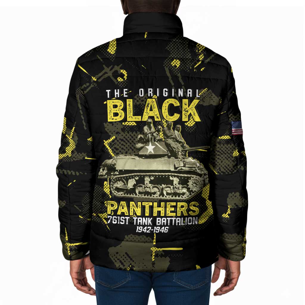 The Original Black Panthers 761st Tank Battalion Padded Jacket African American Heroes - African Pride