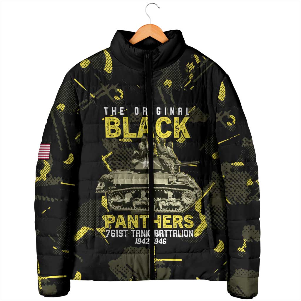 The Original Black Panthers 761st Tank Battalion Padded Jacket African American Heroes - African Pride