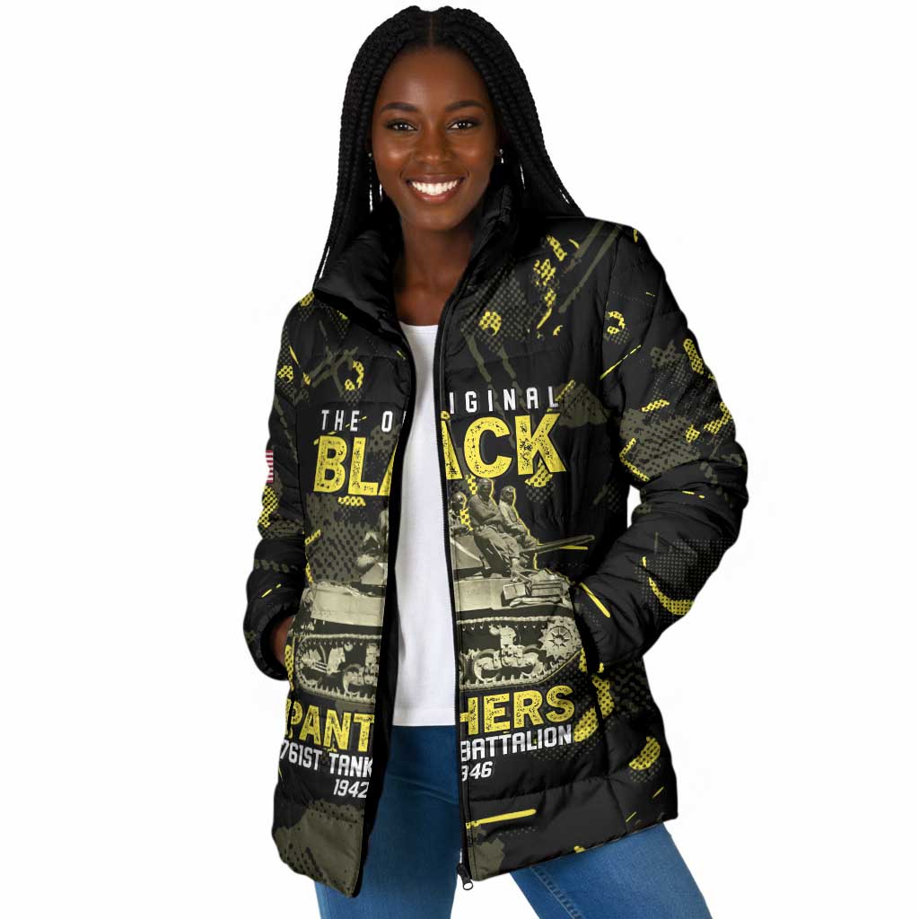 The Original Black Panthers 761st Tank Battalion Padded Jacket African American Heroes - African Pride