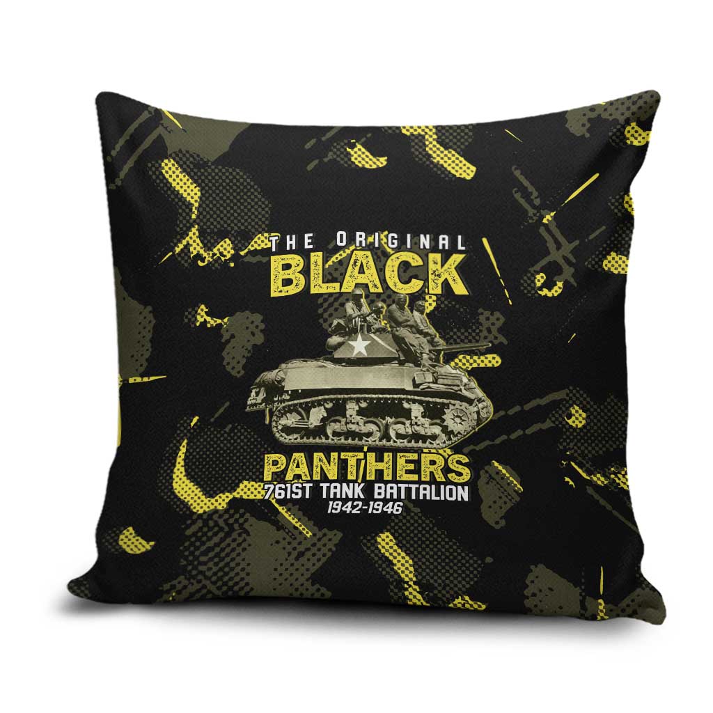 The Original Black Panthers 761st Tank Battalion Pillow Cover African American Heroes - African Pride