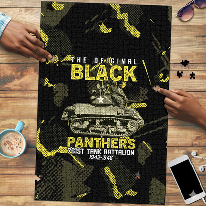 The Original Black Panthers 761st Tank Battalion Puzzle African American Heroes - African Pride