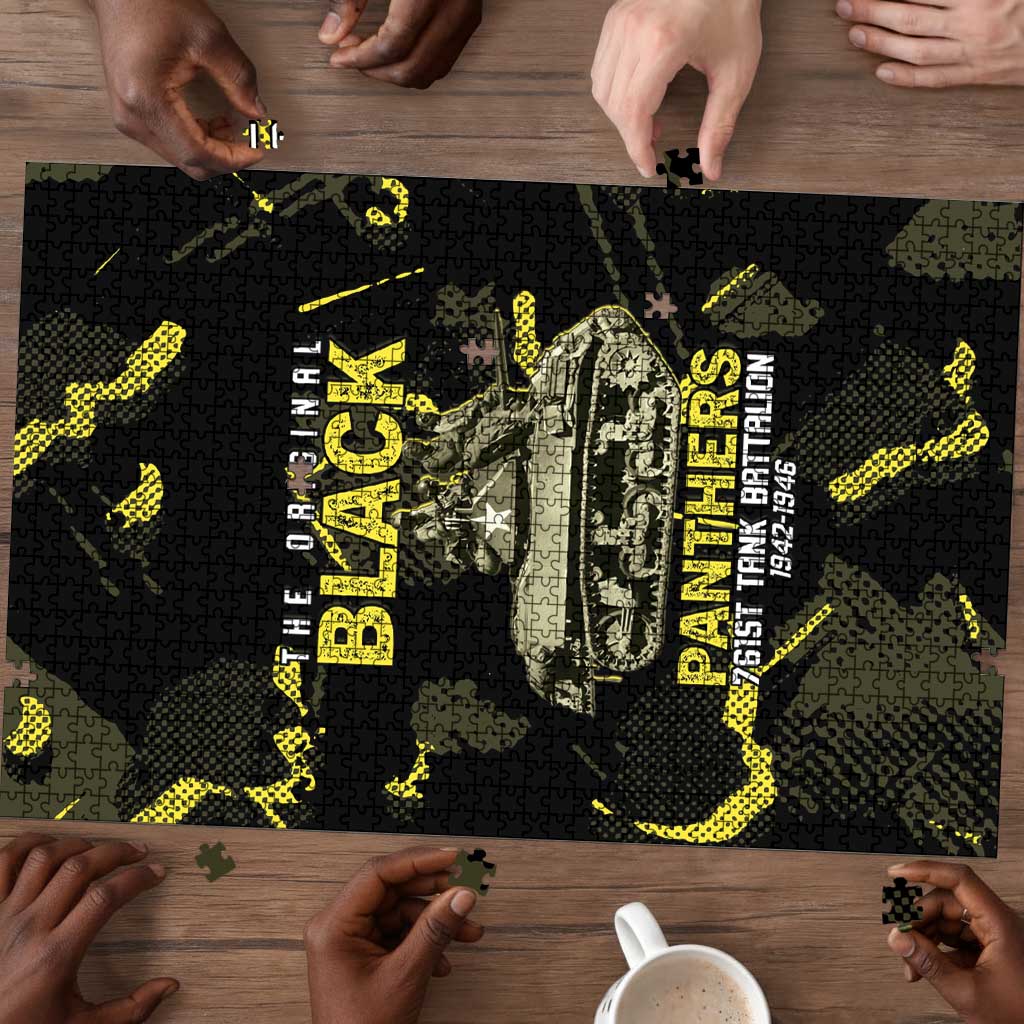 The Original Black Panthers 761st Tank Battalion Puzzle African American Heroes - African Pride