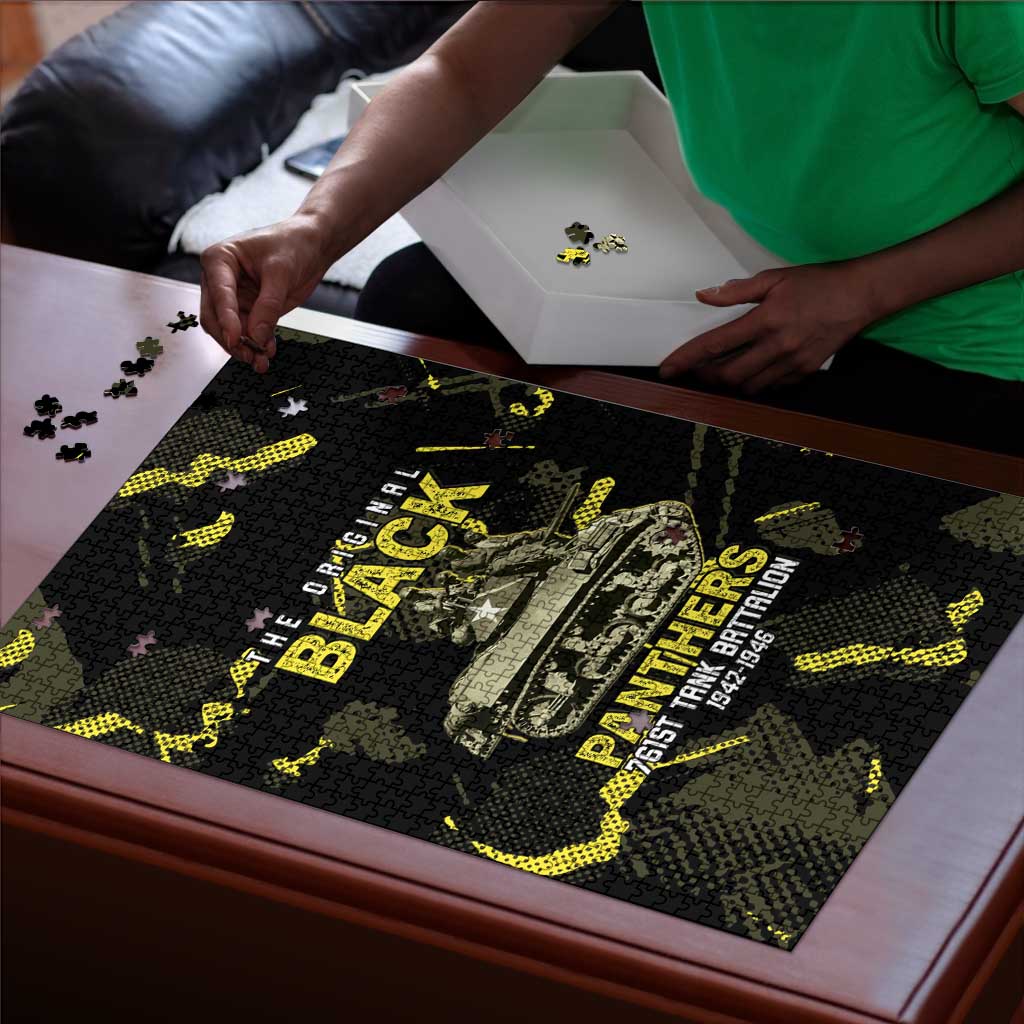The Original Black Panthers 761st Tank Battalion Puzzle African American Heroes - African Pride