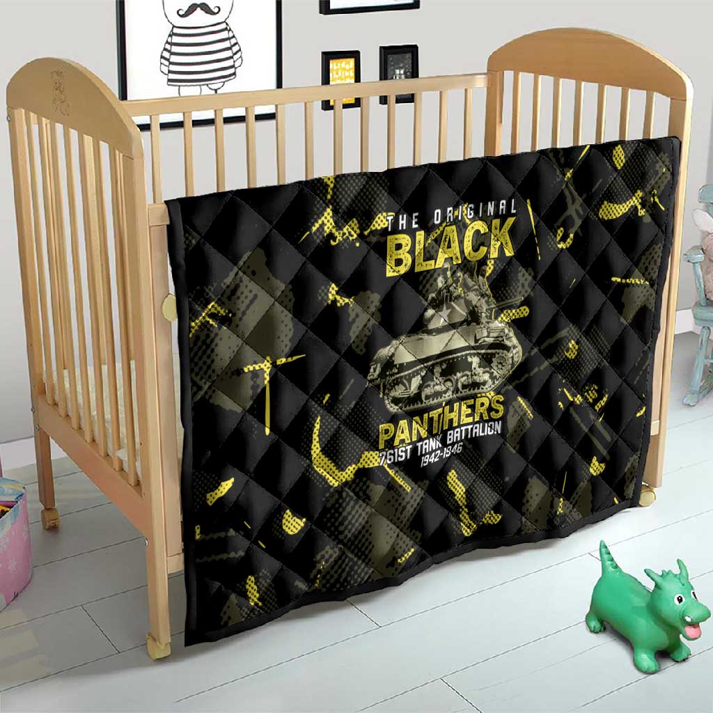 The Original Black Panthers 761st Tank Battalion Quilt African American Heroes - African Pride