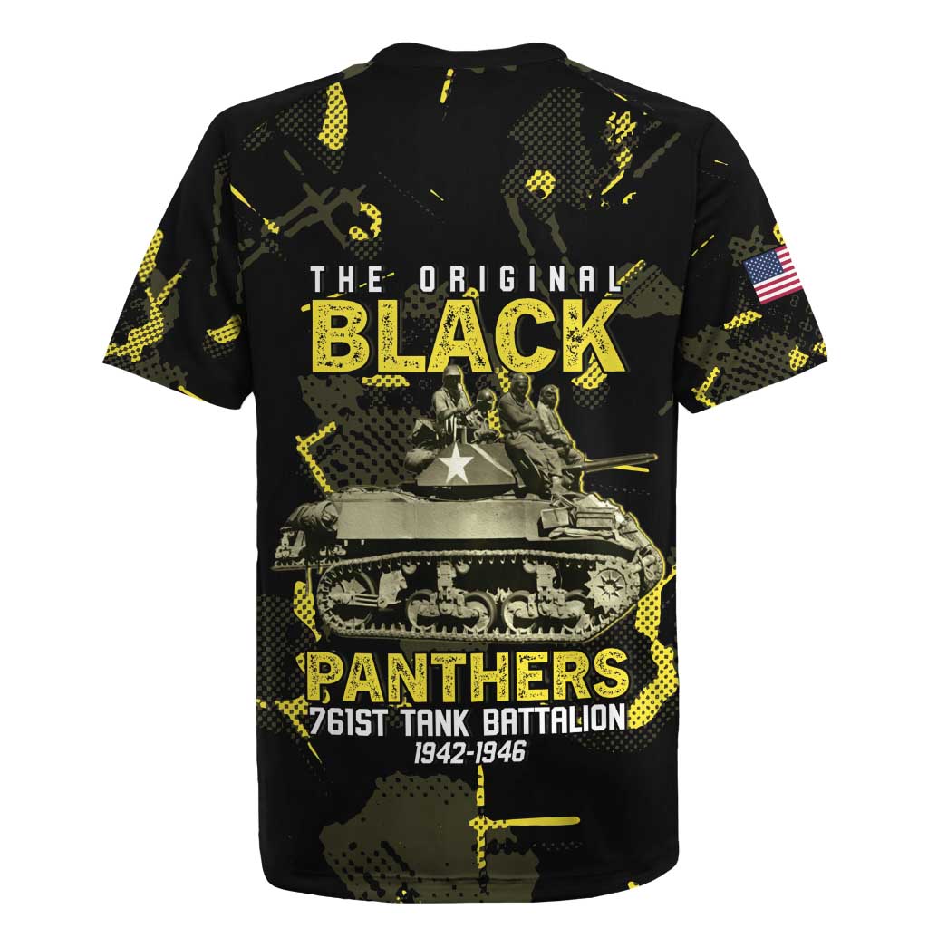 The Original Black Panthers 761st Tank Battalion Rugby Jersey African American Heroes - African Pride