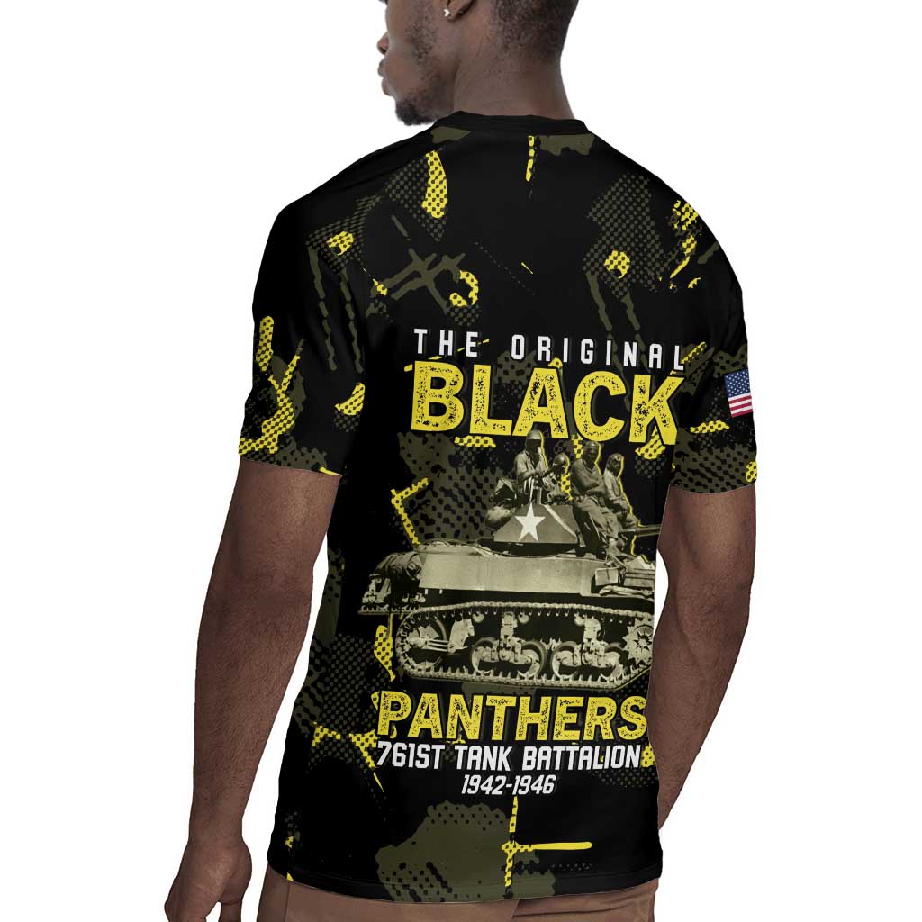 The Original Black Panthers 761st Tank Battalion Rugby Jersey African American Heroes - African Pride