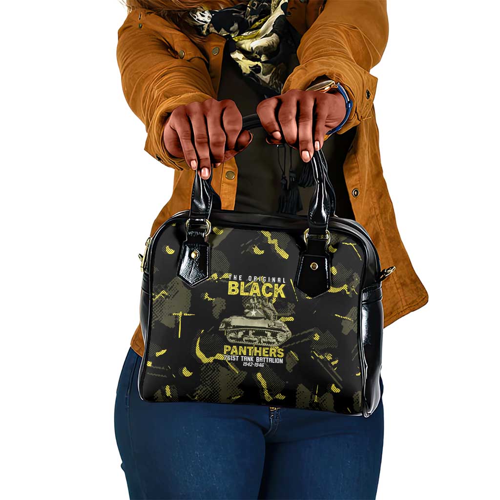 The Original Black Panthers 761st Tank Battalion Shoulder Handbag African American Heroes - African Pride