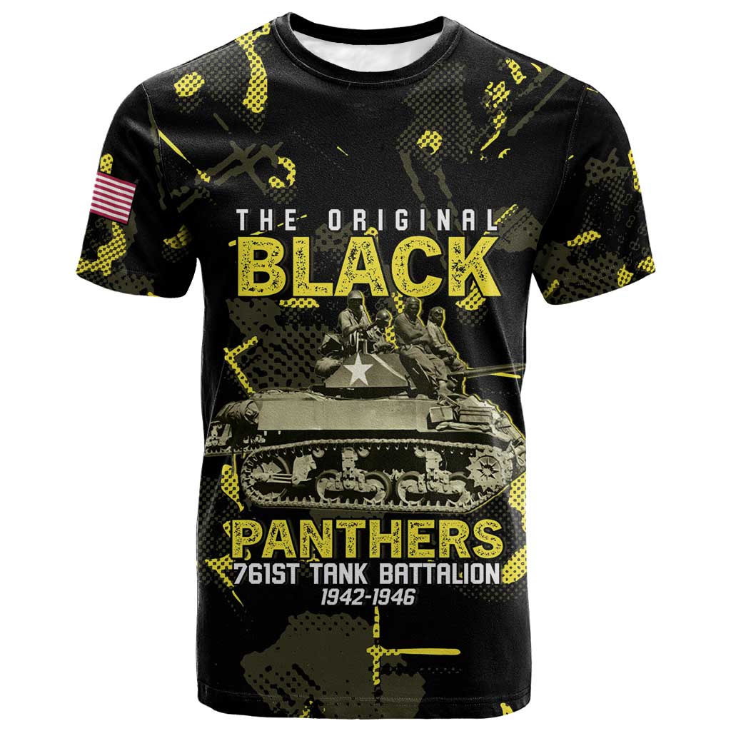 The Original Black Panthers 761st Tank Battalion T shirt African American Heroes - African Pride