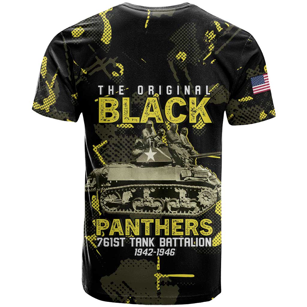 The Original Black Panthers 761st Tank Battalion T shirt African American Heroes - African Pride