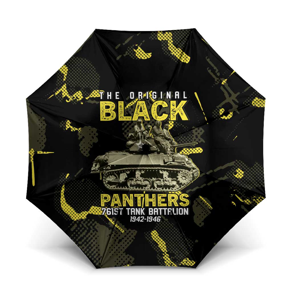 The Original Black Panthers 761st Tank Battalion Umbrella African American Heroes - African Pride
