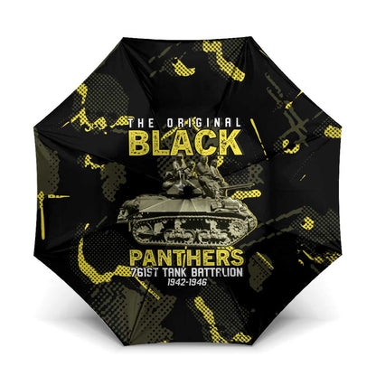 The Original Black Panthers 761st Tank Battalion Umbrella African American Heroes - African Pride