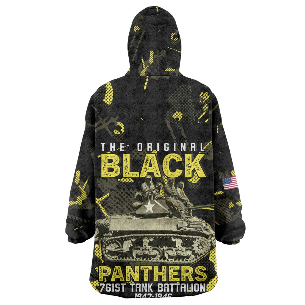 The Original Black Panthers 761st Tank Battalion Wearable Blanket Hoodie African American Heroes - African Pride
