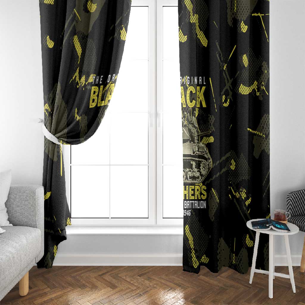 The Original Black Panthers 761st Tank Battalion Window Curtain African American Heroes - African Pride